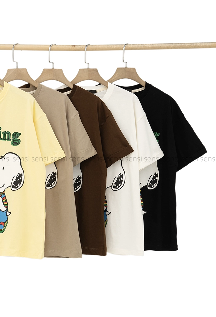 تیشرت باکسی اسنوپی چاپی کد1005434